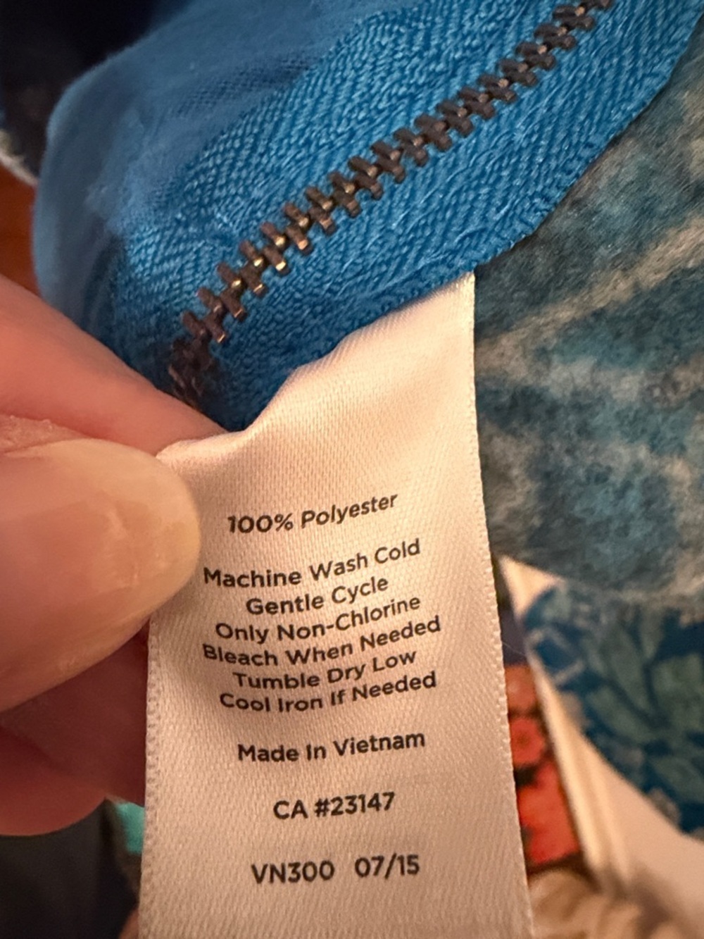 ❄️❄️❄️BOGOHO❄️❄️❄️Talbots Blue Snowflake Pattern Pullover Hoodie-Large - Picture 12 of 12